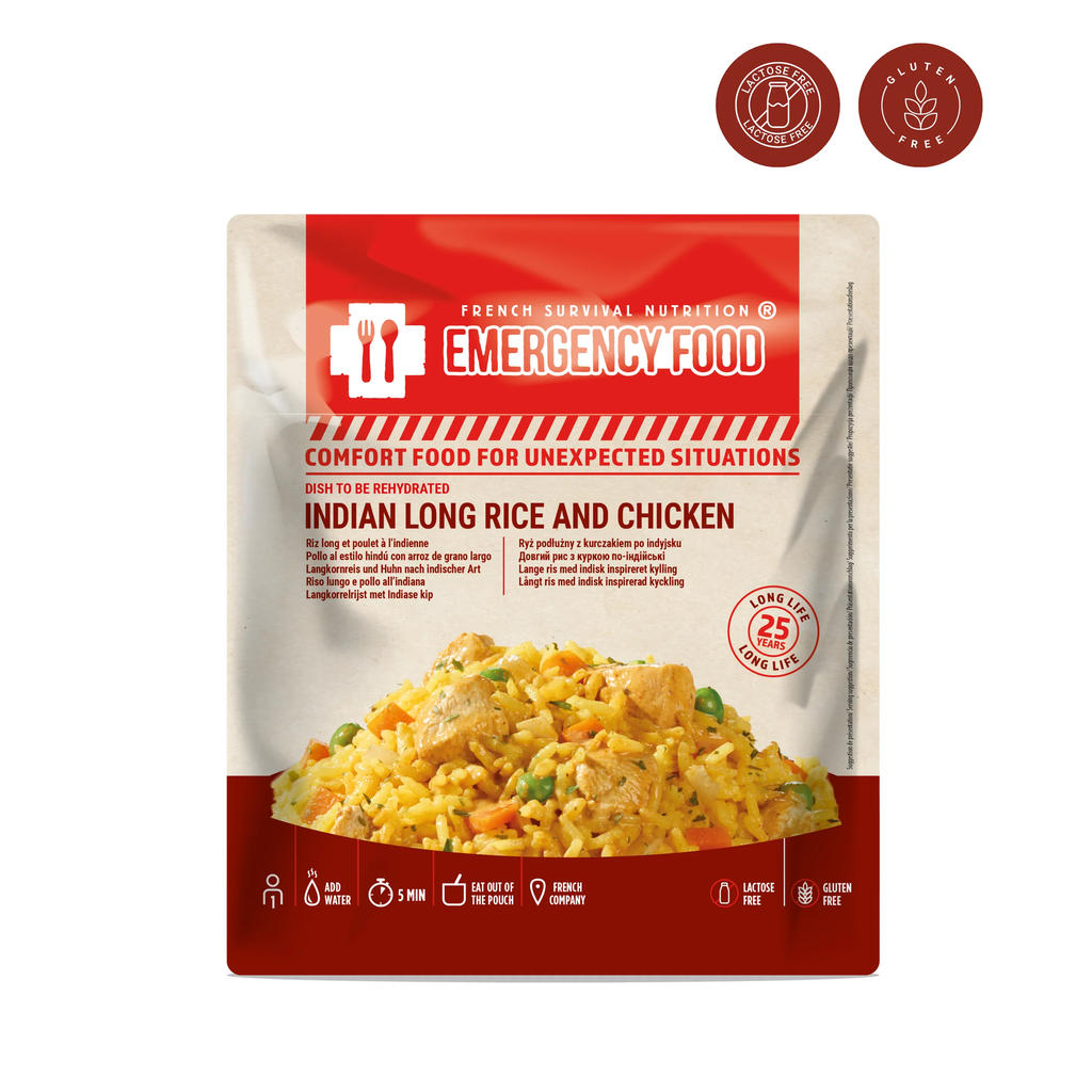[278200] Potrawa Emergency Food® by Nutridry Ryż długoziarnisty z kurczakiem po indyjsku