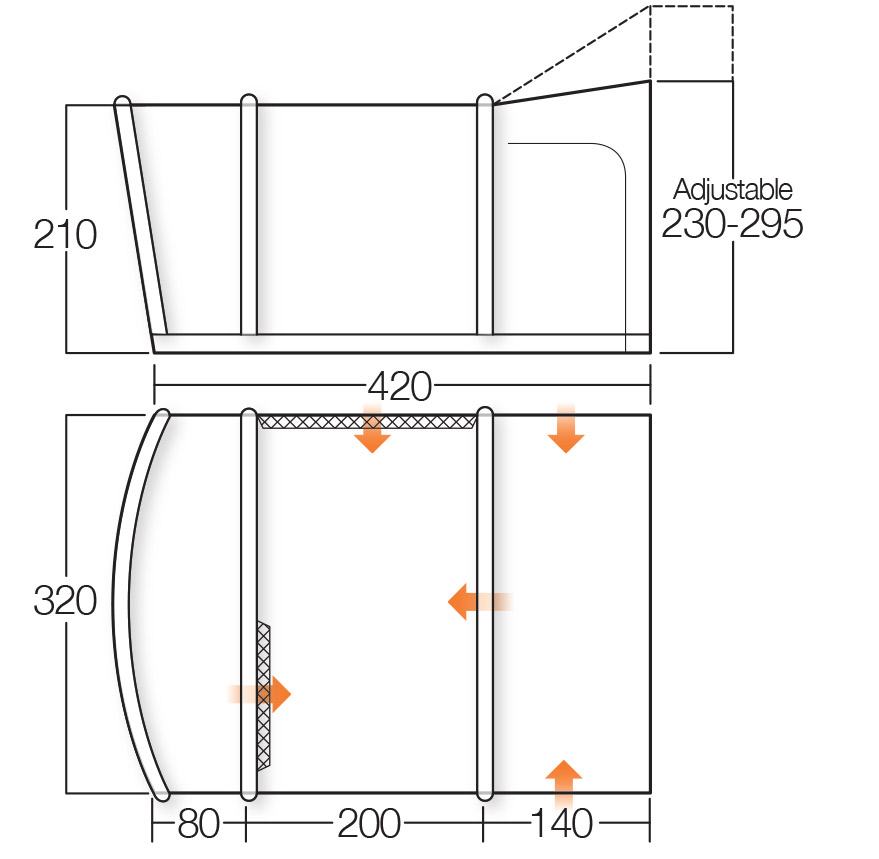 Namiot do kampera Cruz Tall