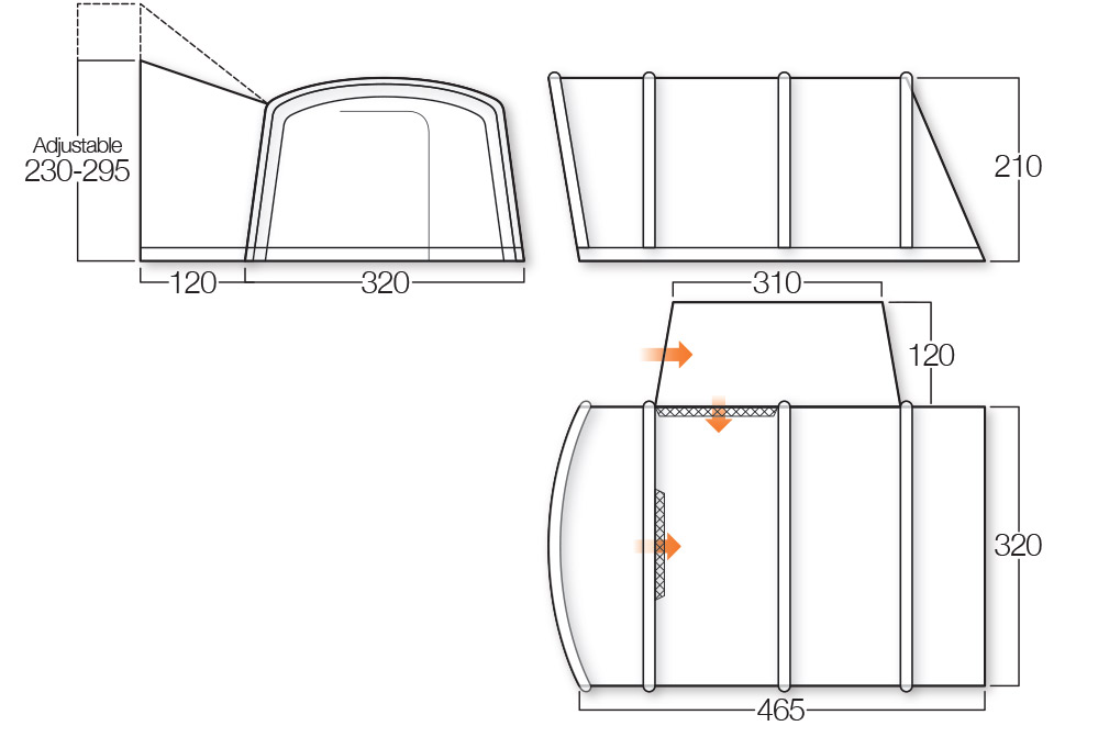 [187798] Namiot do kampera Galli Tall