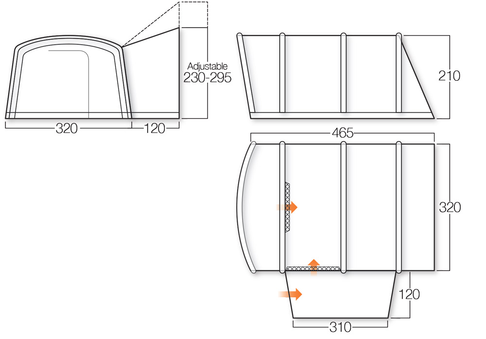 Namiot do kampera Galli RSV Tall