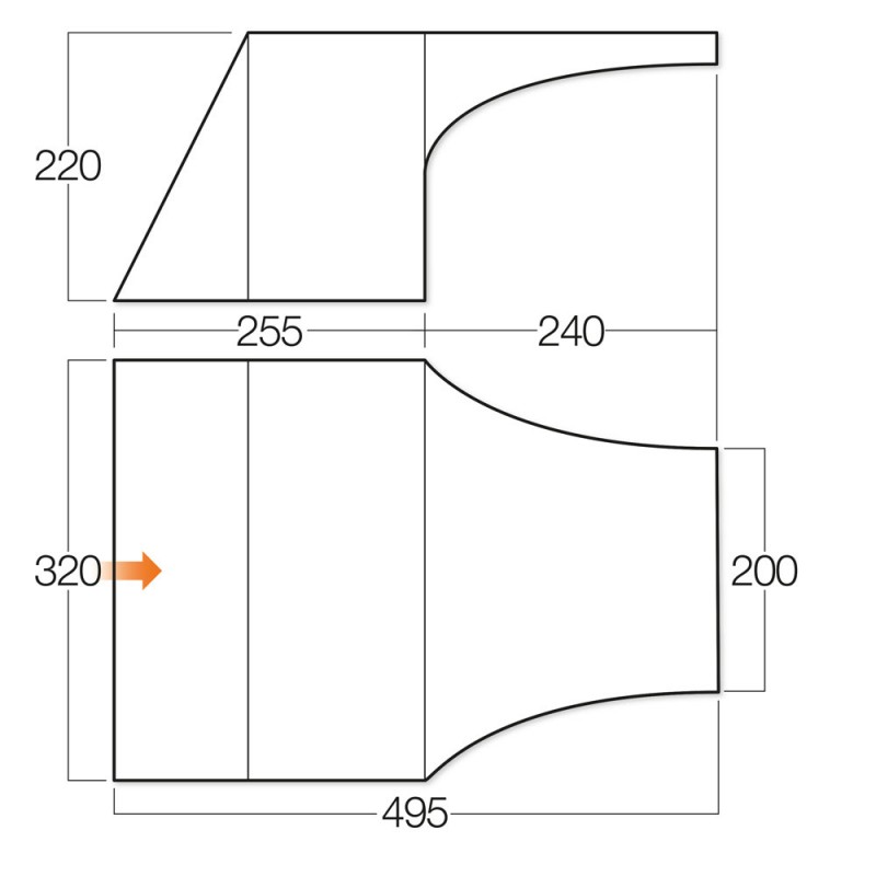 Przedsionek boczny do namiotu Exceed Plus Tall