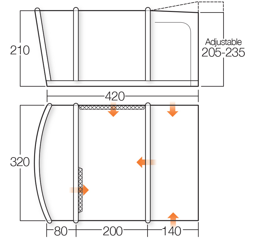 [187792] Namiot do kampera Cruz Std