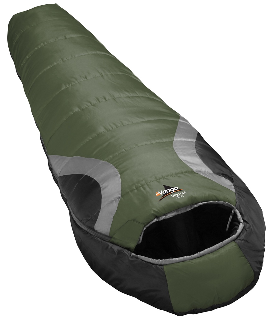 [PK9AN9160] Śpiwór Nitestar 250 XC (black/surf blue, lewy)