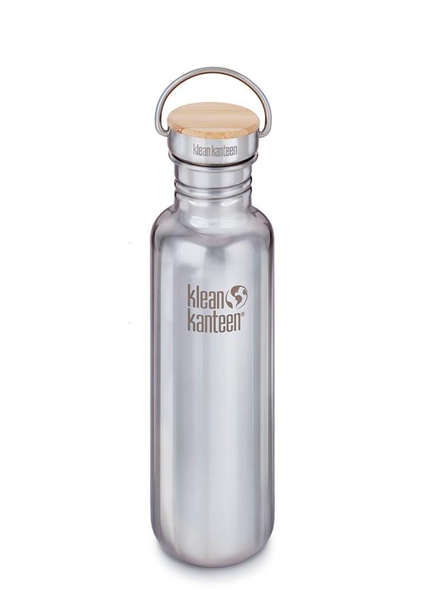 Butelka stalowa Kanteen Reflect 800 ml z nakrętką Bamboo Cap